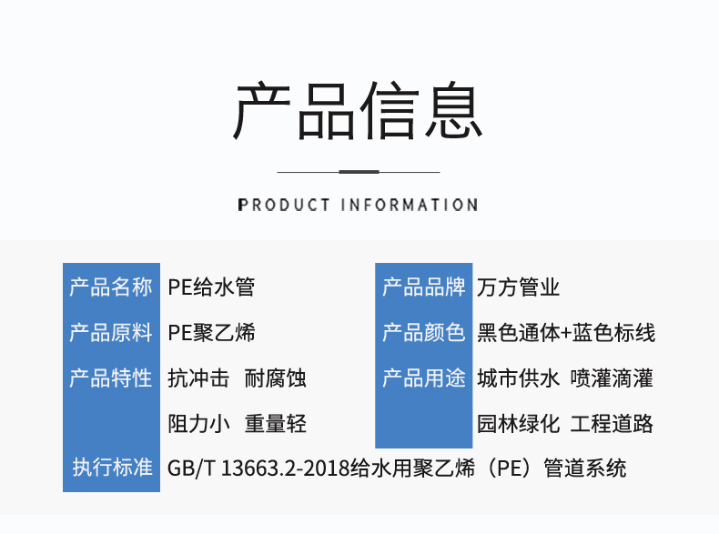 安徽萬方管業集團,PE管、MPP管、PVC管、PE給水管等管材