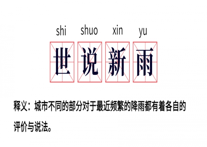 世說新“雨”｜ 春雨綿綿，聽聽你的城市在說啥？